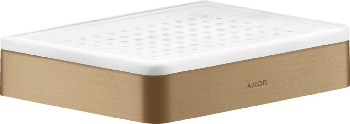 Axor Universal Softsquare mydelniczka ścienna brąz szczotkowany 42803140
