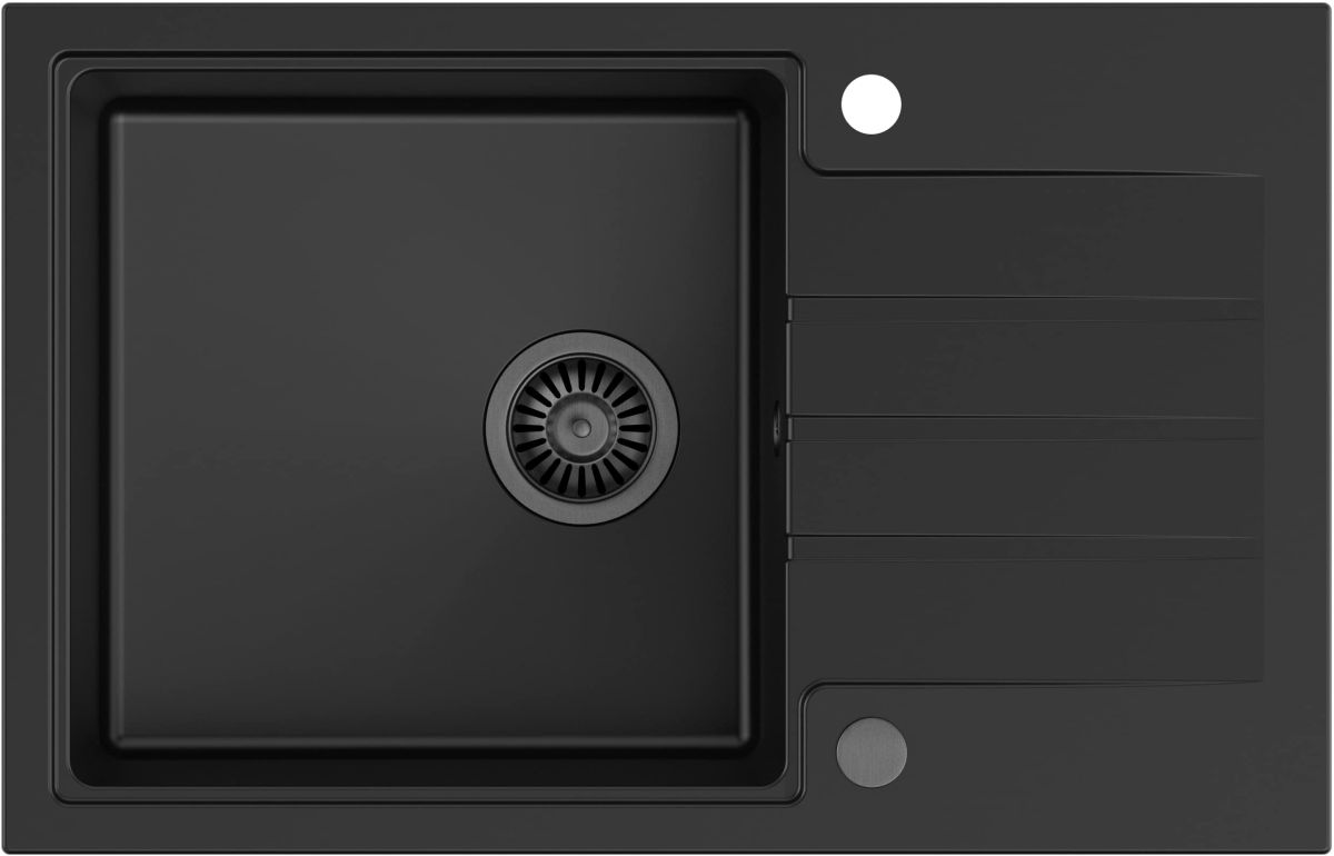 Quadron Peter 111 zlewozmywak 78x50 cm GraniteQ pure carbon HCQP7850BLM_PC
