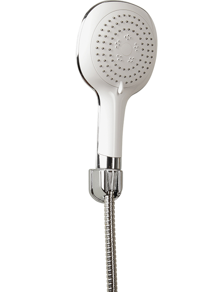 Laveo Lucas zestaw prysznicowy ścienny biały/chrom NLL60AD