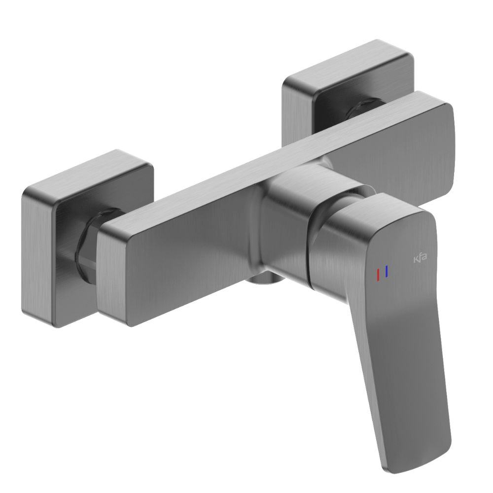 KFA Armatura Malaga bateria prysznicowa ścienna gun metal grey 4526-010-61