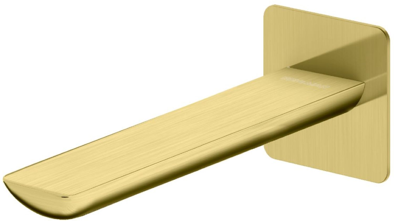 Kohlman Experience Brushed Gold wylewka wannowa 20 cm złoty szczotkowany QW230EGDB