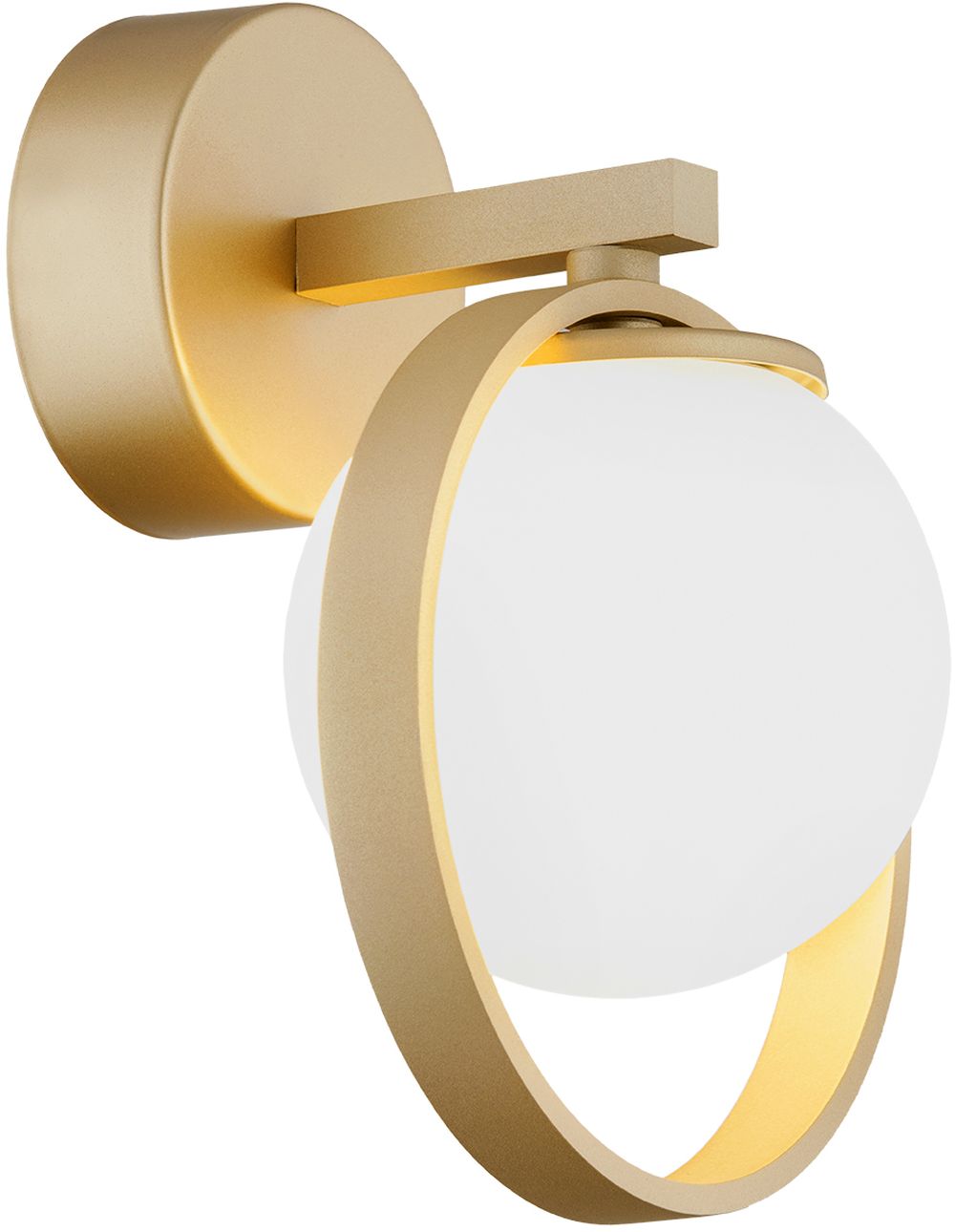 Argon Saturnia kinkiet 1x6W złoty/opal 8259