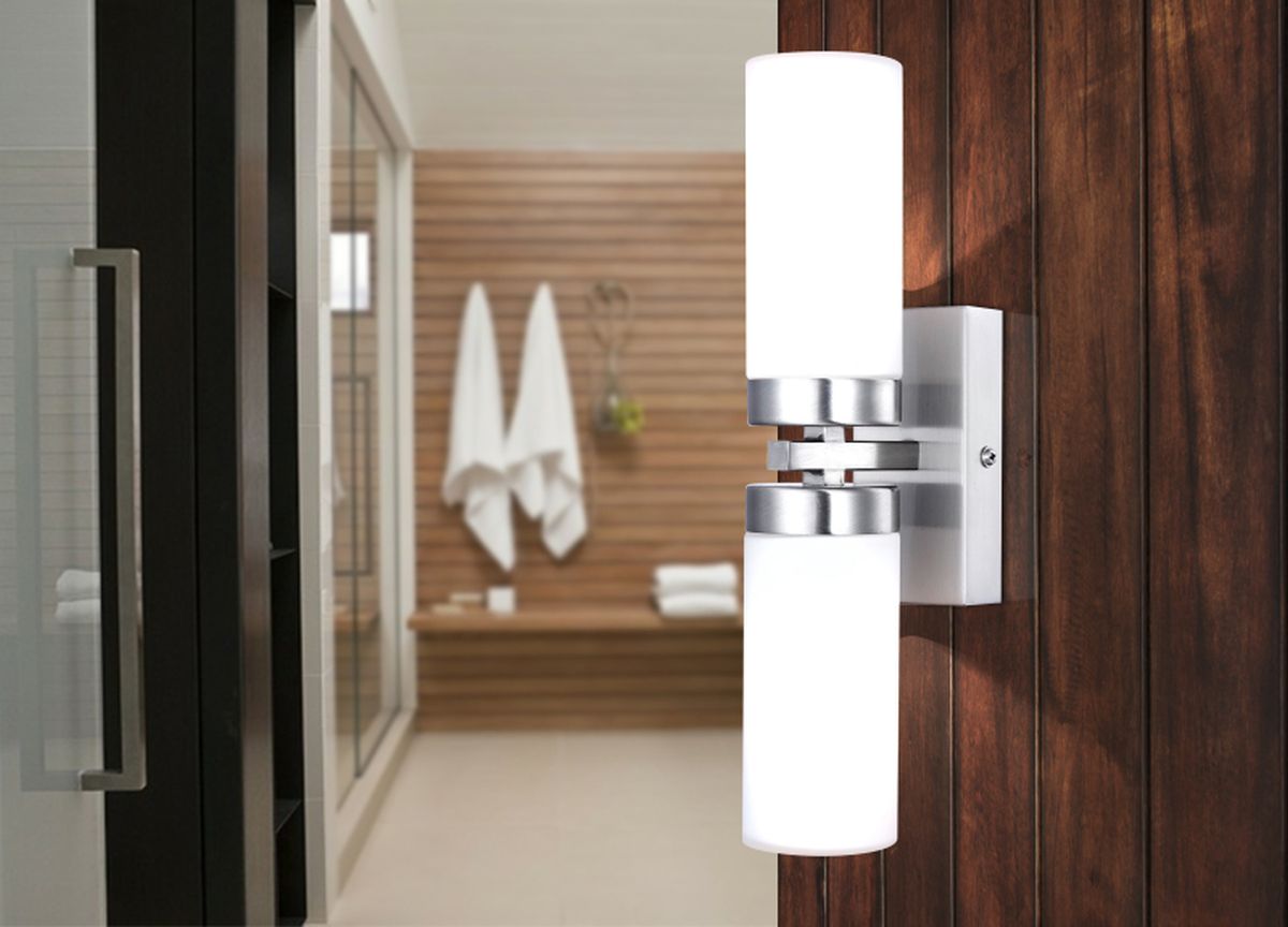 Globo Lighting Space kinkiet 2x40W nikiel/opal 7816 - Wysyłka w 24h