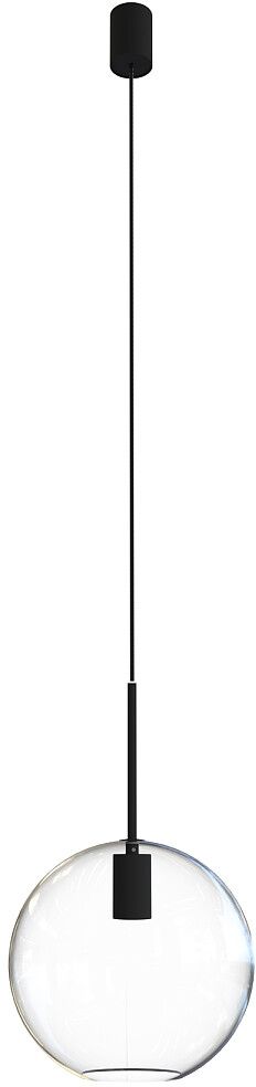 Nowodvorski Lighting Sphere lampa wisząca 1x25 W czarna-przezroczysta 7850