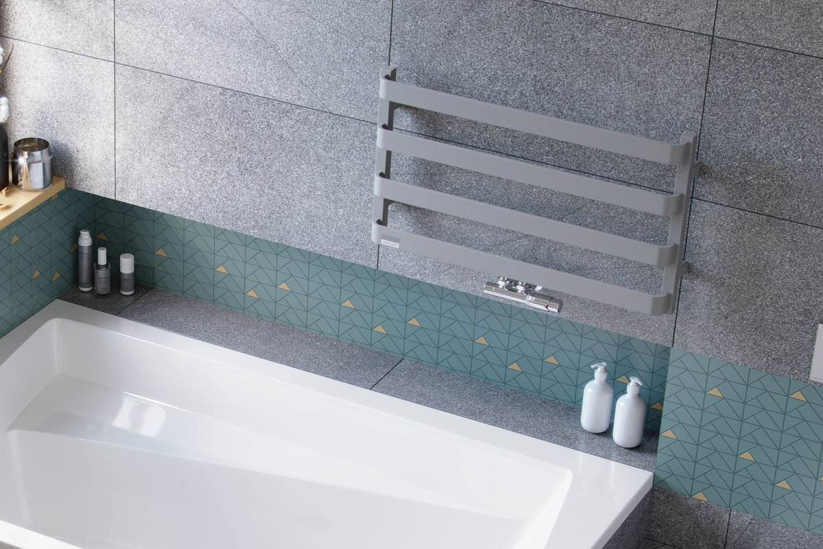 Excellent Meteor grzejnik wannowy dekoracyjny 46x80 cm szary GREX.MEW46.GR - Wysyłka w 24h