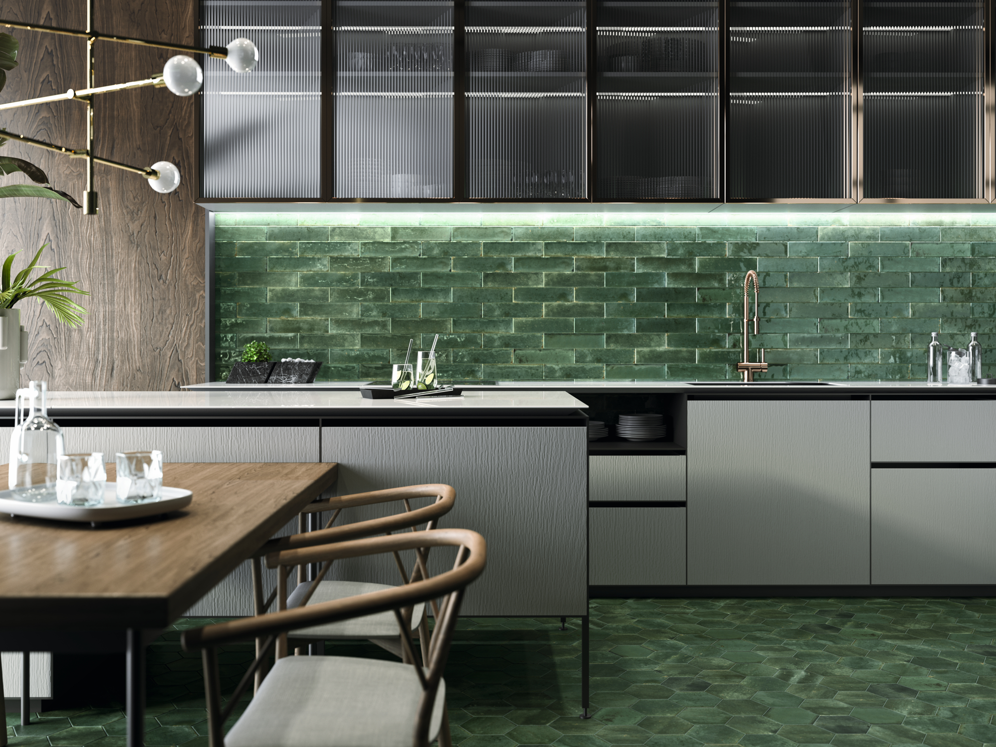 Egen Hope Olive płytka ścienna 7,5x30 cm