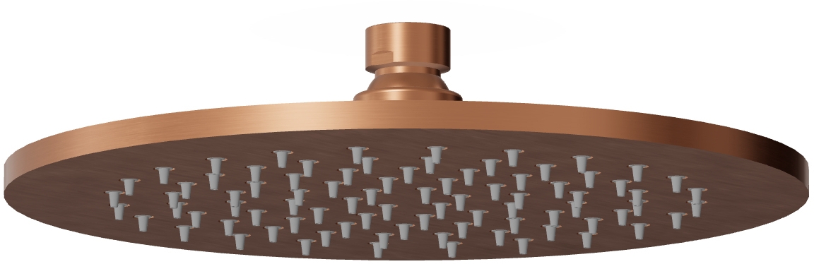 Zucchetti Helm deszczownica 22x22 cm okrągła miedź Z94261.XP91