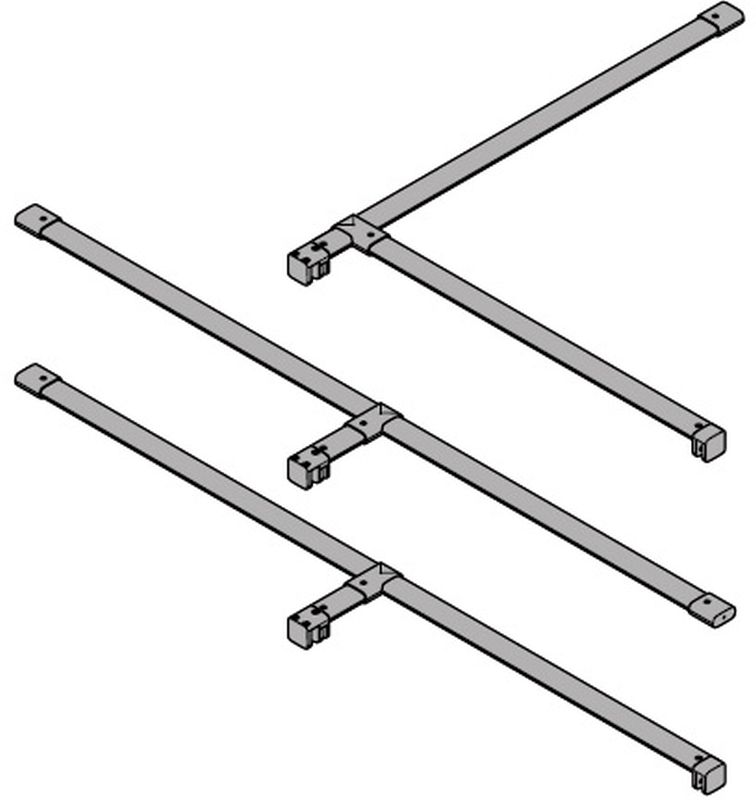 Hüppe Xtensa Pure zestaw uzupełniający do rozwiązania T black edition XT0501.123