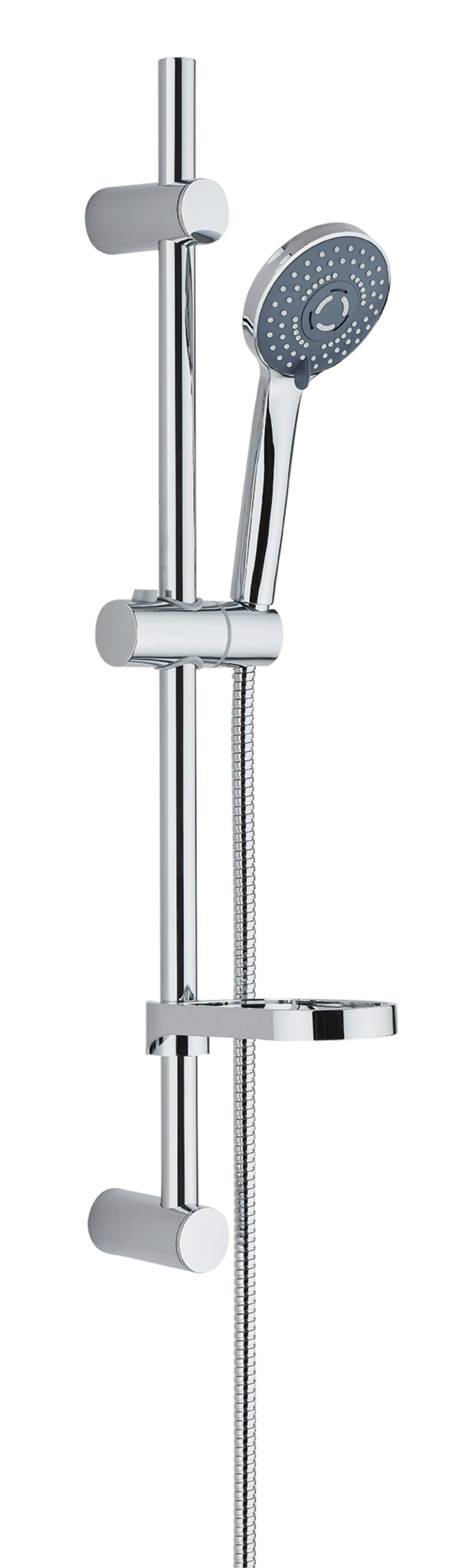 Laveo Caris zestaw prysznicowy ścienny chrom NLC01A1