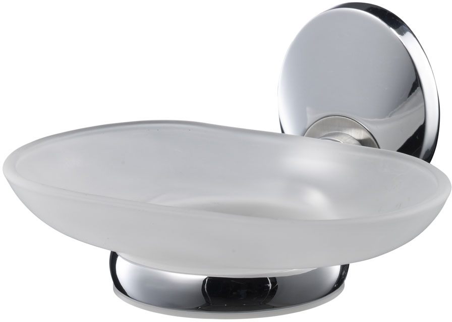 Bisk Emotion mydelniczka chrom/szkło mrożone 03113