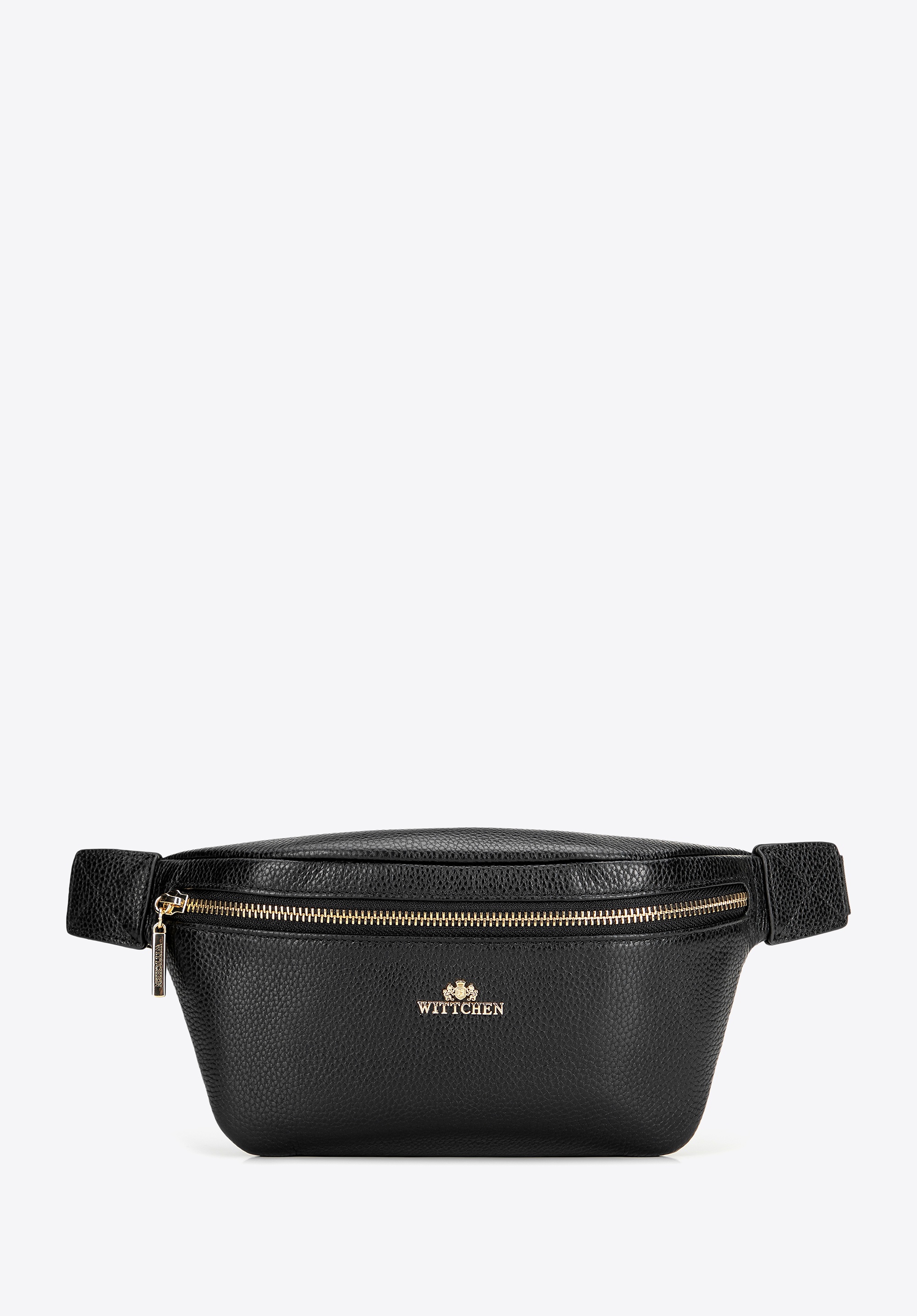 Damska nerka ze skóry naturalnej o fakturze groszkowej czarno - złota