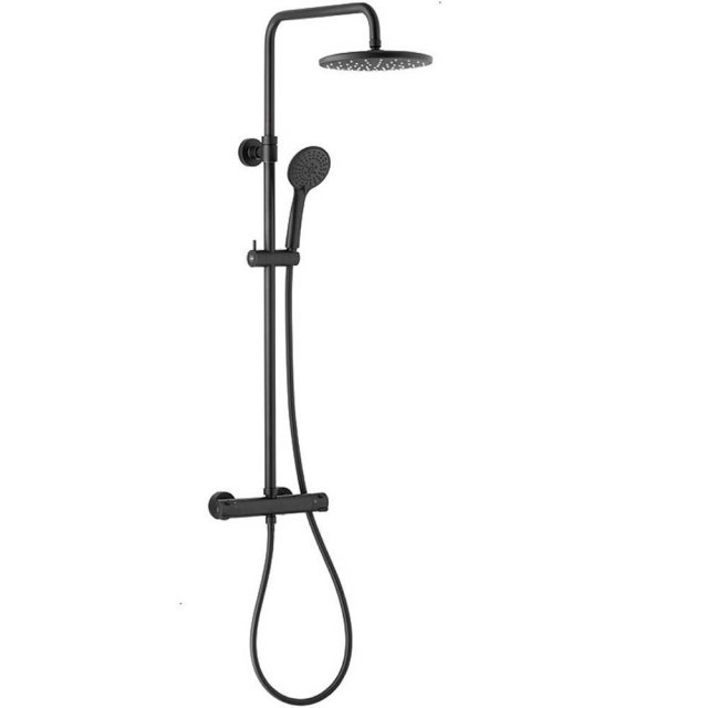 KFA Deszczownica MOZA z baterią natryskową termostatyczną czarna 5736