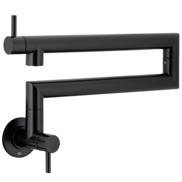 KFA Bateria kuchenna ścienna DUERO POT FILLER przegubowa czarna 6623-