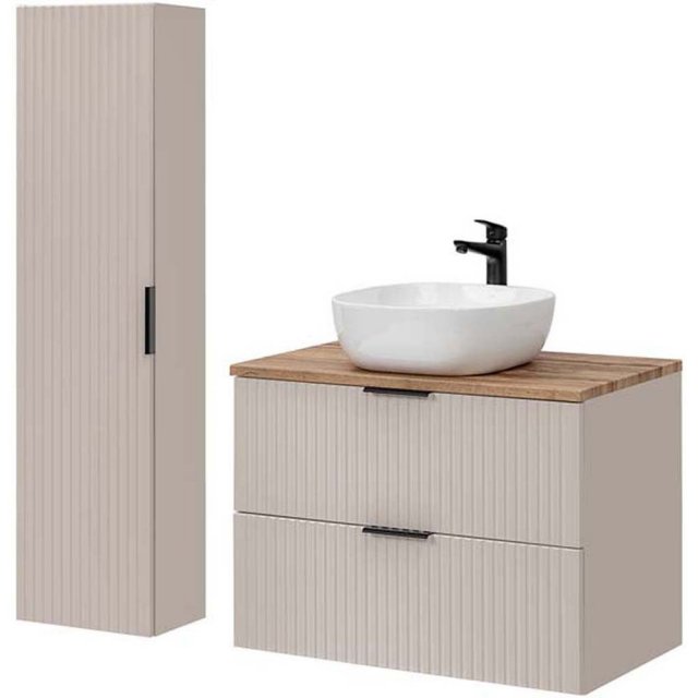 COMAD Zestaw mebli ADEL CASHMERE szafka z blatem WOTAN 80 cm, umywalk