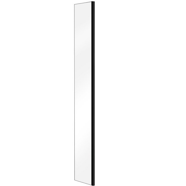 BESCO Ścianka kabiny WALK-IN AVEO/AVEO DUO BLACK 50x195 PAB-50-195-C