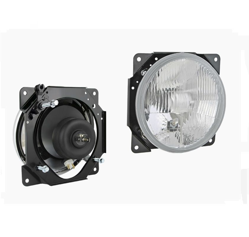 Reflektor przedni Żuk typu H4 prawy z korektorem ręcznym 0252.43740 Wesem