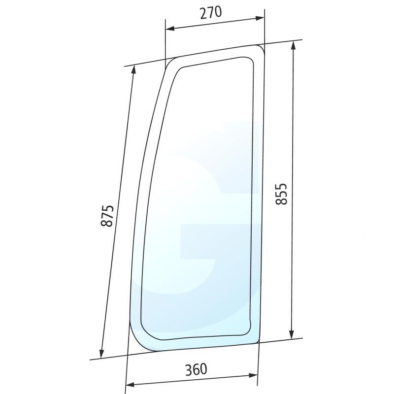 Szyba boczna prawa Deutz Agrotron 4424511