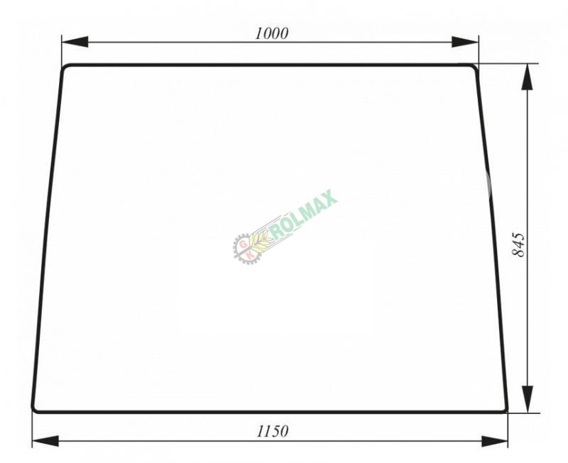 Szyba przednia zielona New Holland CASE 82002183