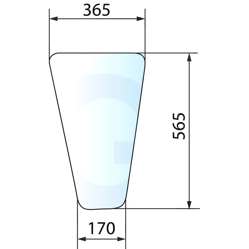 Szyba przednia dolna, prawa Deutz AgroStar 4386427
