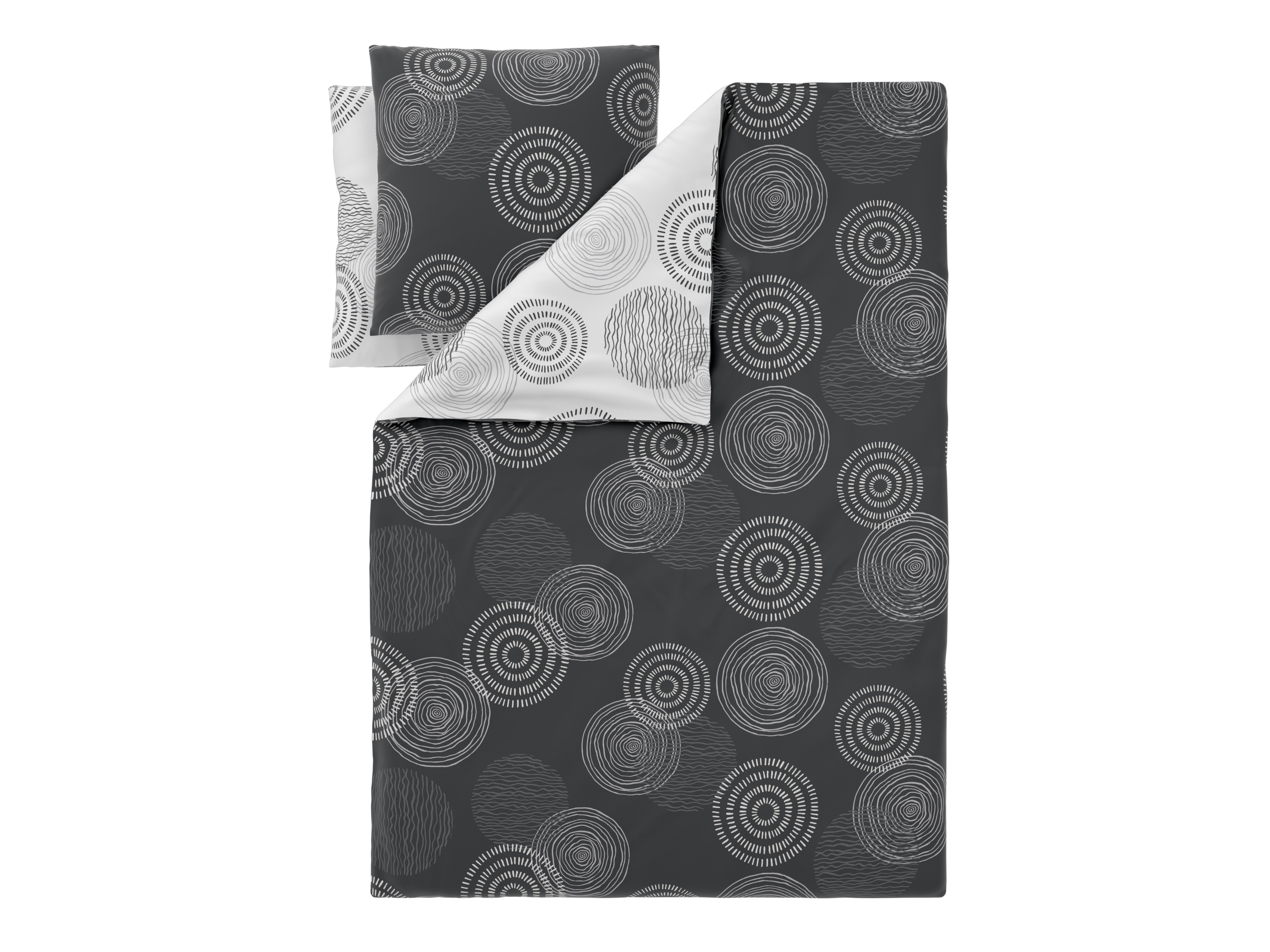 Livarno Pościel dwustronna z bawełny renforcé, 220 x 200 cm Okręgi