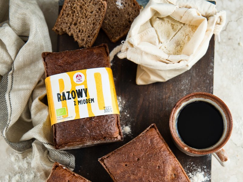 Chleb Razowy z Miodem BIO 300 g - Piekarnie Cukiernie Putka