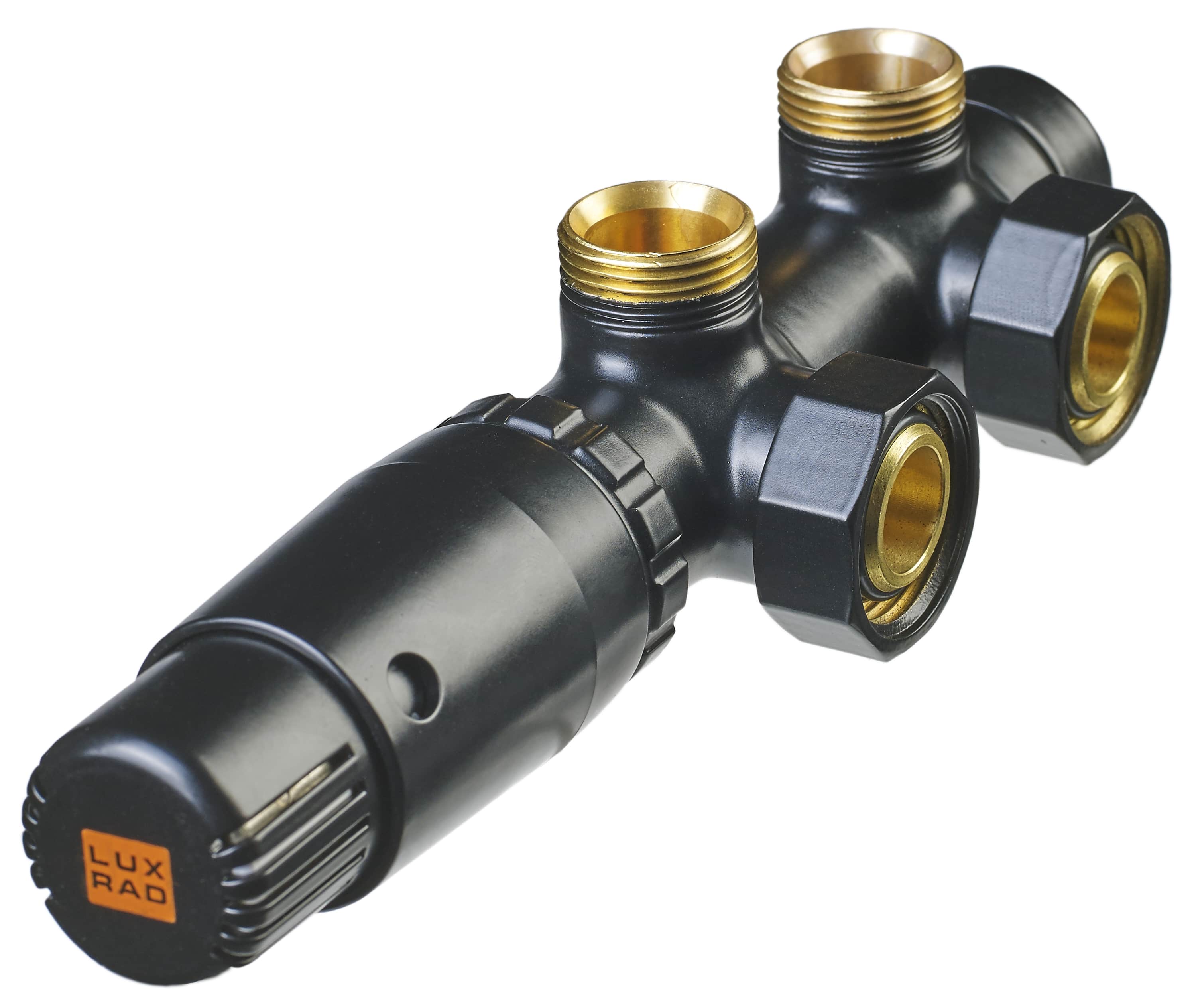 Darmowa Dostawa - Zestaw termostatyczny czarny Luxrad Duo DKL9005MAT