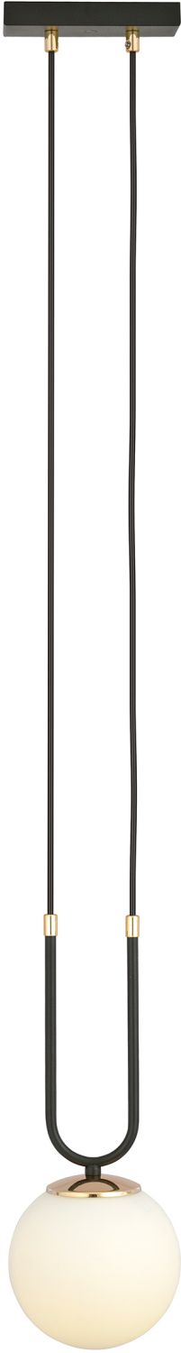 Darmowa Dostawa - Lampa wisząca 1x10 W czarna-opal Emibig Glam 11121