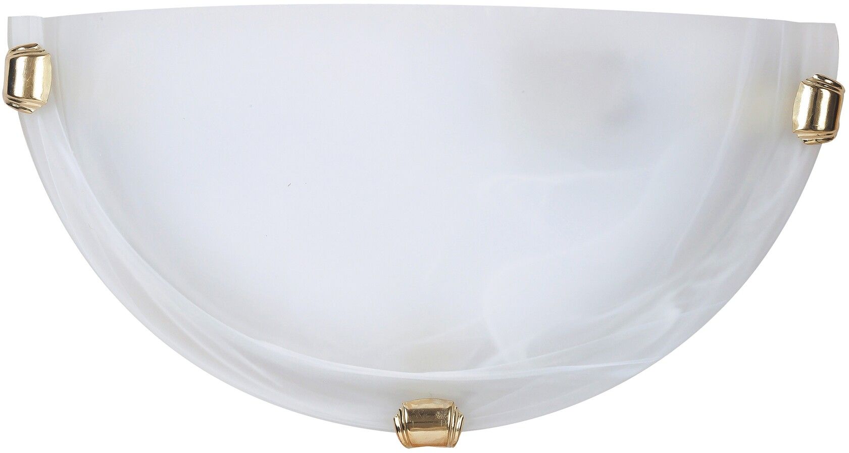 Darmowa Dostawa - Kinkiet 1x60 W biały-złoty Rabalux Alabastro 3001