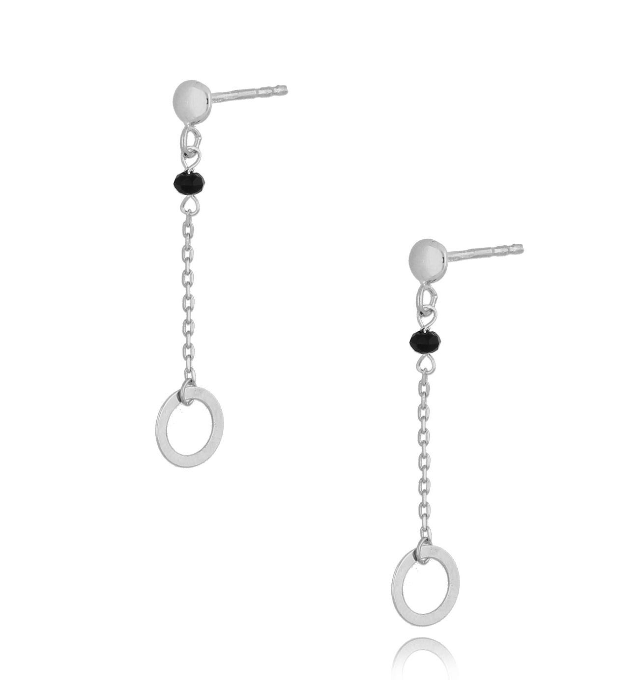 Kolczyki srebrne wiszące Zephyr KSE0087