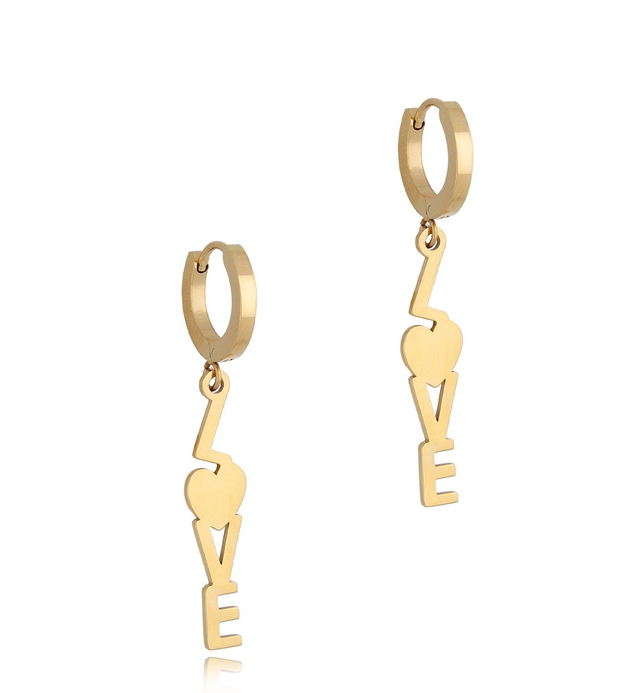 Kolczyki LOVE złote KSA0378