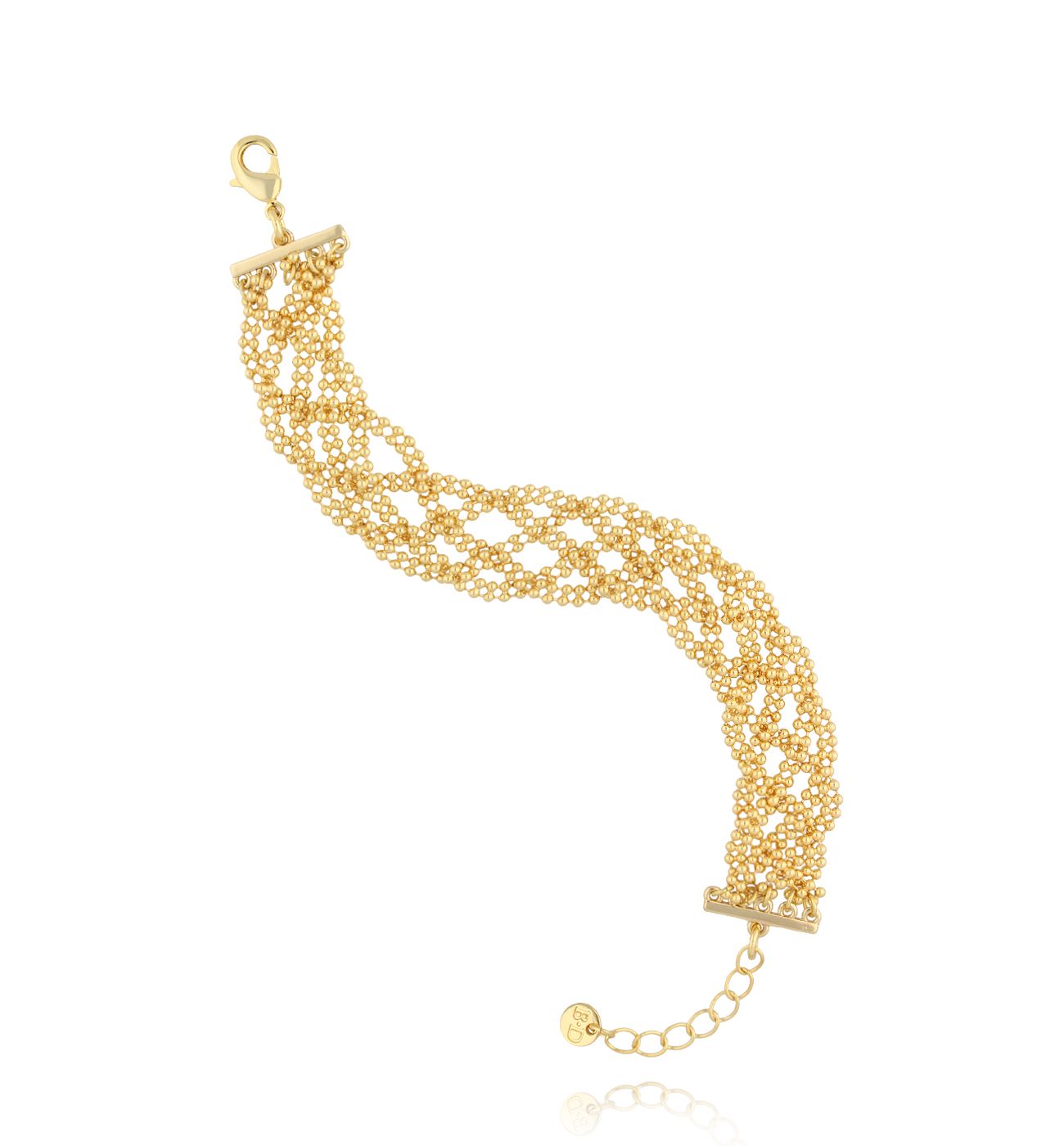 Bransoletka złota szeroka BRG0270