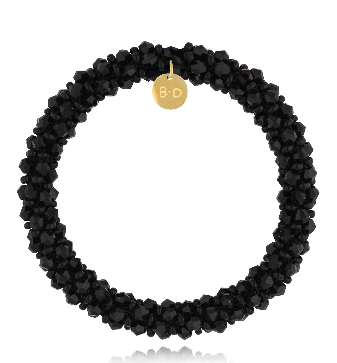 Bransoletka z kryształkami czarna Luminous II BWE0037