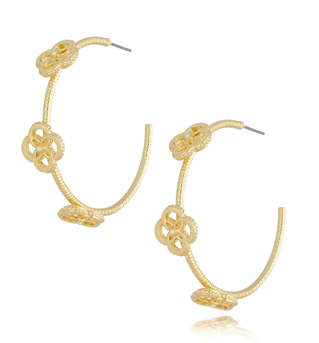 Kolczyki koła złote KRG0683