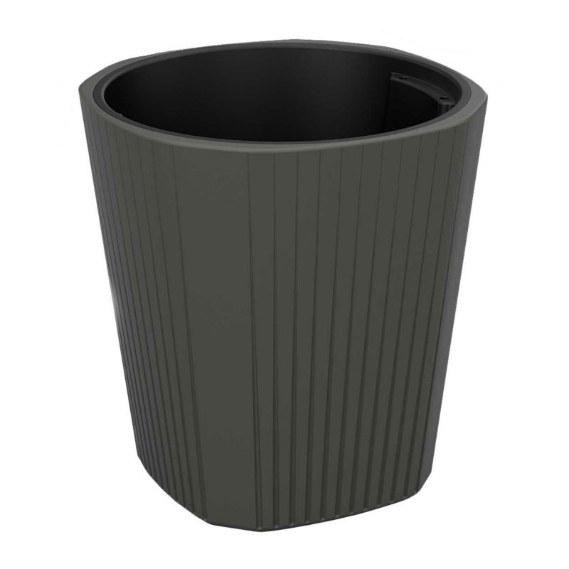 Donica Mora HowHomely Tworzywo Antracytowe 39x40 cm 1 szt.