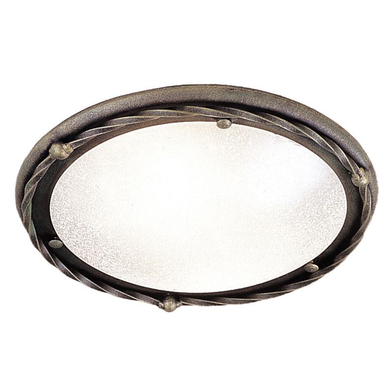 Plafon sufitowy lampa Elstead Pembroke czarno-złoty-biały 1 x E27 x 60W IP20 wym: 7,5 x 30 x 30 cm - 1 szt.