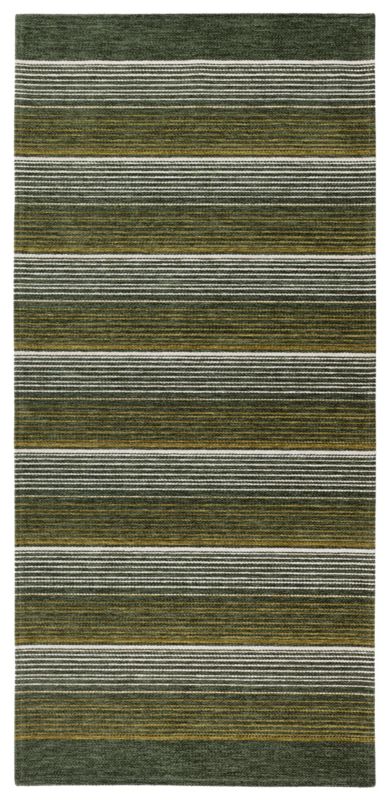 Dywan Laos Chenille Multidecor 065x160cm paski zielono-ivory, 1 szt.