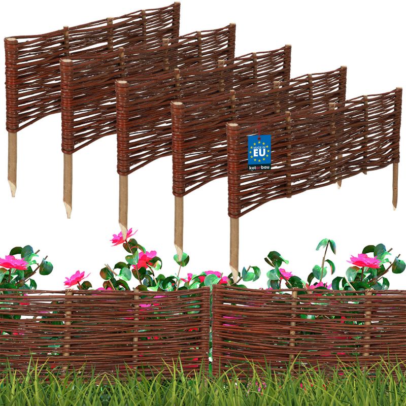 Płotek ogrodowy KOTARBAU wiklinowy 60x20 cm 5 szt.