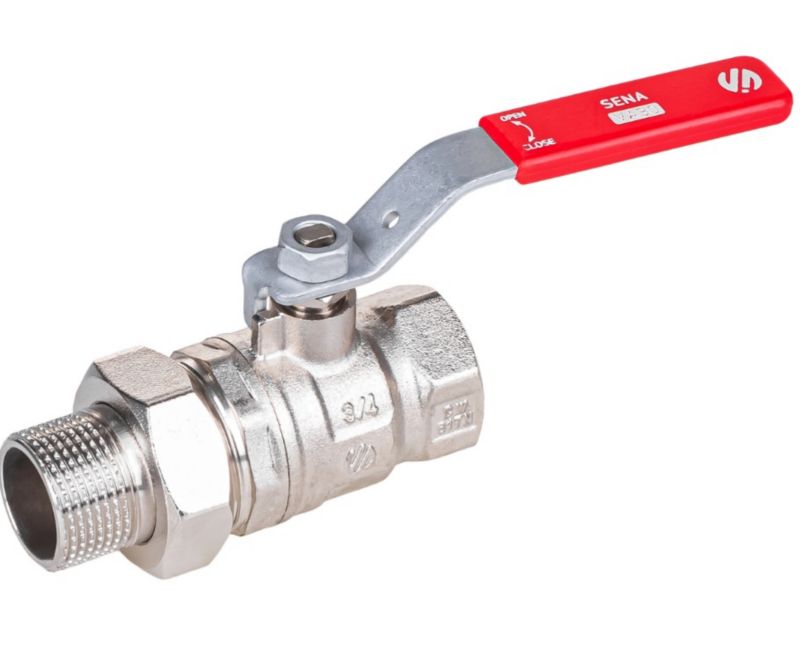 Zawór Arco kulowy prosty półśrubunek z dźwignia Inox SENA VA30 1 szt.