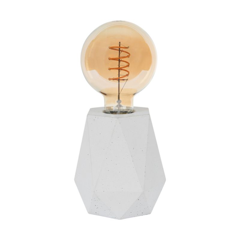 Lampa Stołowa SPOT Light 1xE27 Max.25W Elegancki Biały Beton, Polski Producent, 1szt.