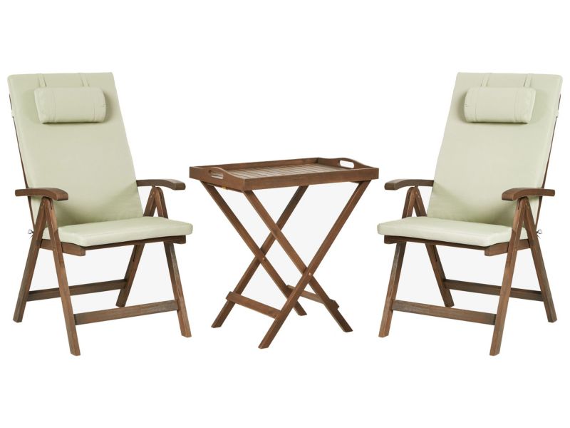 Zestaw mebli balkonowych Amantea premium Drewno akacjowe Zielony 1 kpl