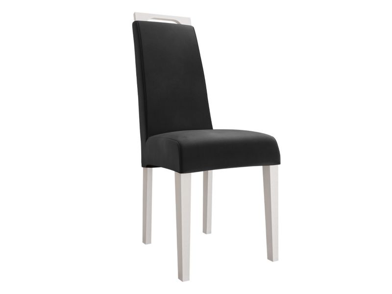 Krzesło MIRJAN 24 K79 biały/czarny aksamit 1 szt.