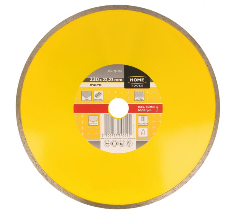 Tarcza diamentowa pełna Modeco Expert Mars 230 mm - opakowanie kartonowe - 1 szt.