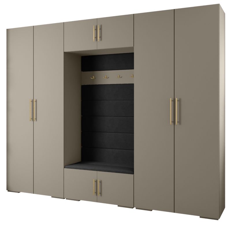 Garderoba do przedpokoju Abiks INOVA 3 Z9 kaszmir+złoty+manila18 1 szt.