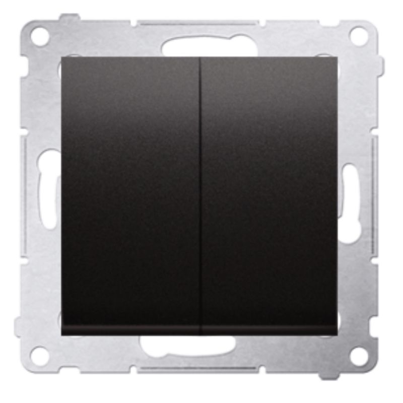 Łącznik Wyłącznik Podwójny 2X Simon Klasyczny Antracyt 1 szt.