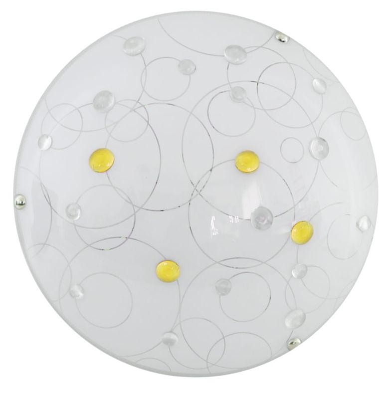Plafon sufitowy lampa Candellux Astro biały LED 10W 6500K 660lm IP20 wym: 9 x 30 x 30 cm szkło - 1 szt.