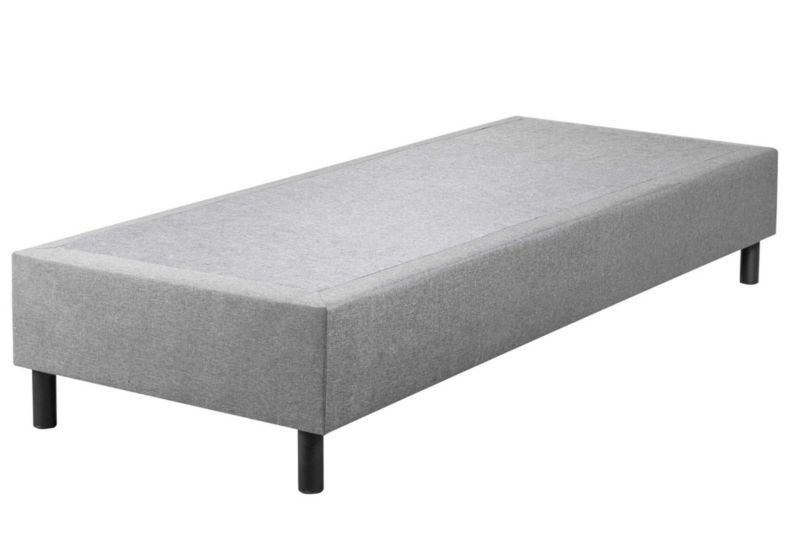 Niskie łóżko BOX 20 Hotelowe Bonni 100x200 Szare 1 szt.