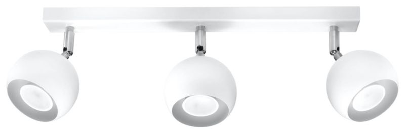Oprawa sufitowa Sollux Lighting Oculare biały chromowany 3 x GU10 x 40W IP20 wym: 45 x 45 cm - 1 szt.