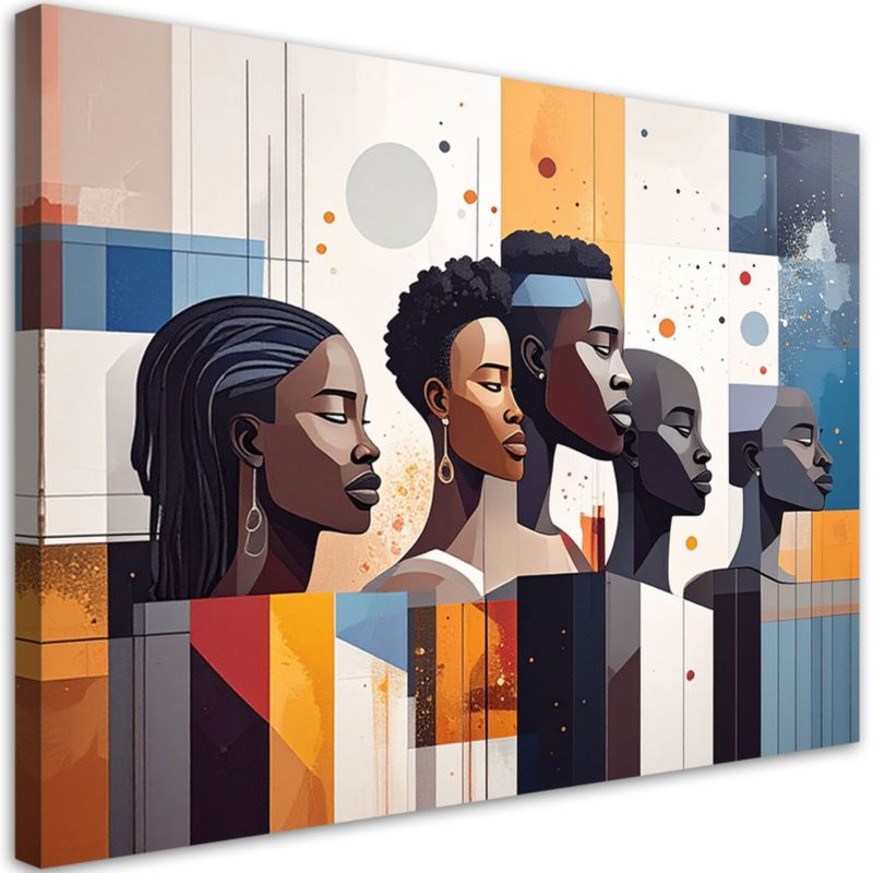 Obraz nowoczesny do salonu biura kuchni Feeby Ludzie Afryka Abstrakcja 120x80cm 1szt