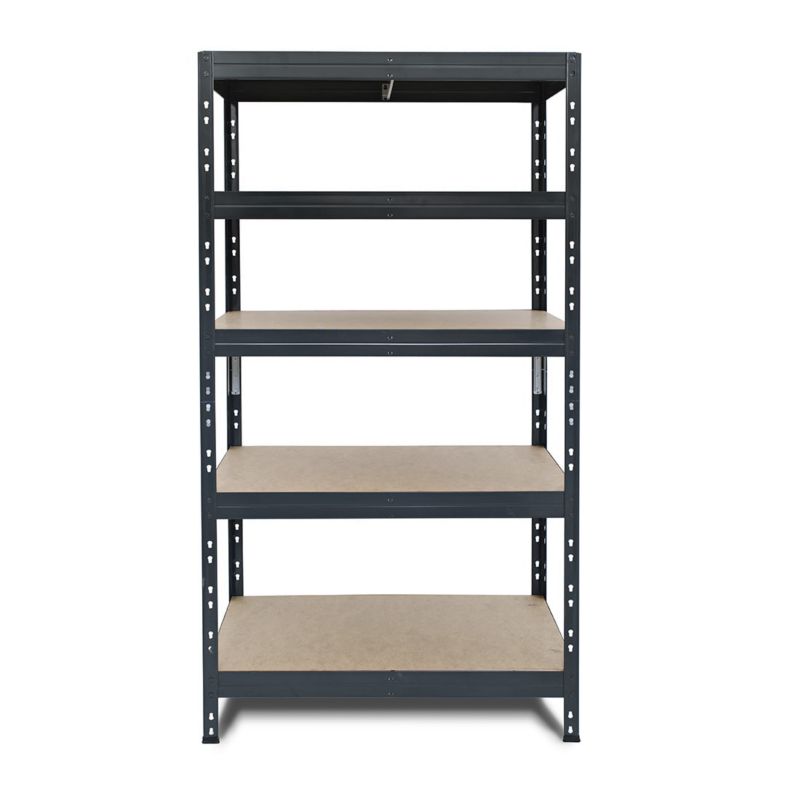 Regał metalowy AR Shelving Rivet z 5 półkami HDF antacytowoszary 180x90x60 cm 250 kg 1 szt