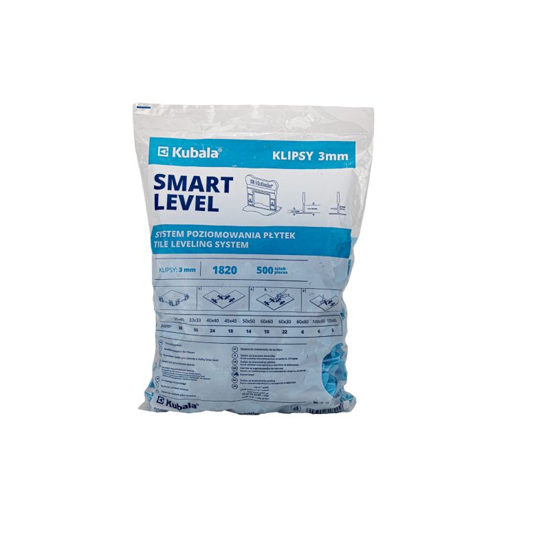 Klipsy Kubala Smart Level 3,0 mm paczka 500 sztuk